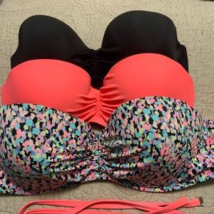 Three Victoria secret swim tops